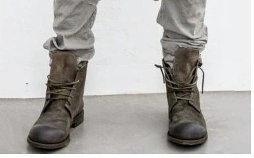 Men's Retro Leather Boots