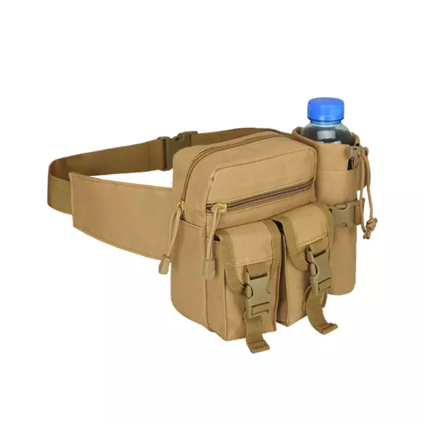Multifunctional Military Waist Bag Sling Hip Belt With Water Bottle Holder