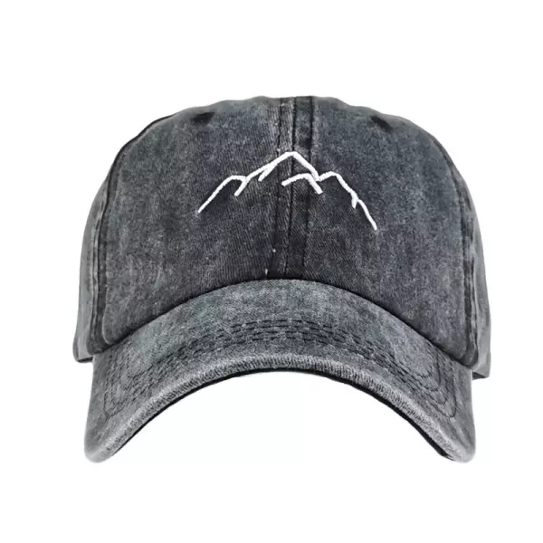 Mountain embroidery men's and women's baseball cap cap